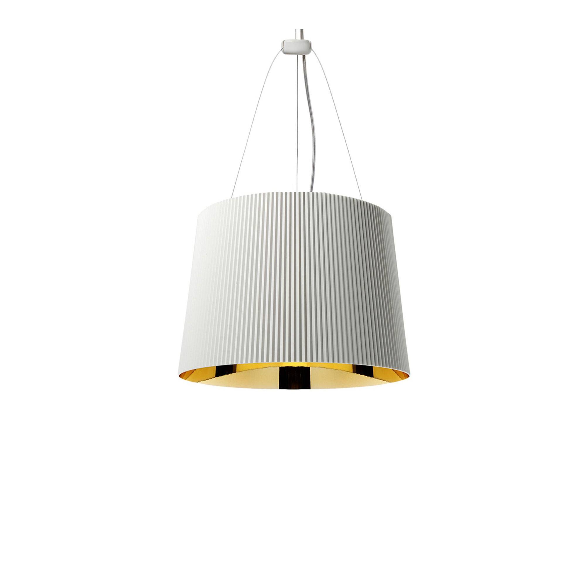 Kartell - Gè Mat White/Golden - Pendellampor - Ferruccio Laviani - Vit