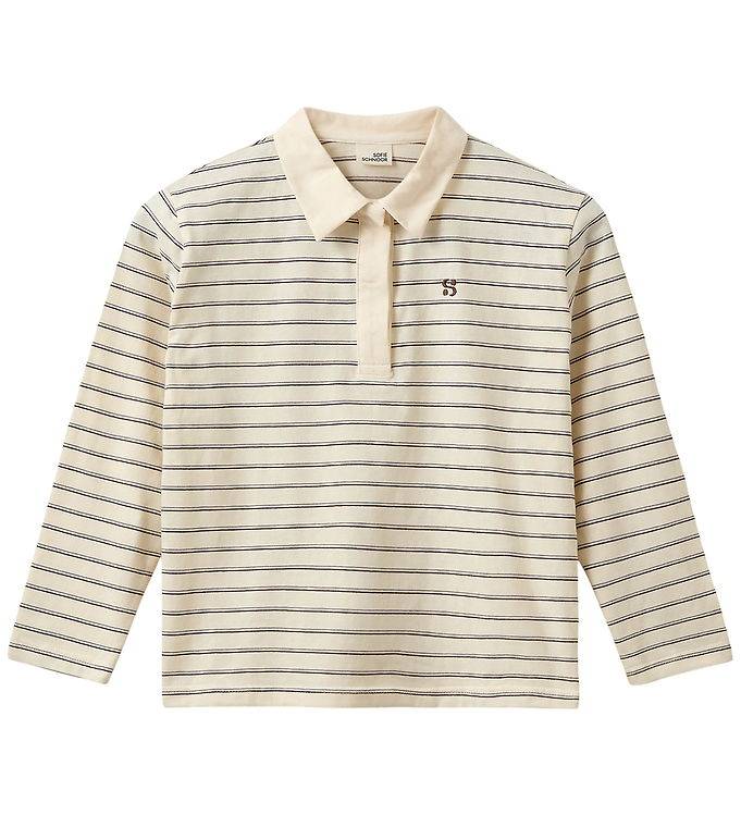 Sofie Schnoor Pikétröja - CalliaSY - Off White Striped - Sofie Schnoor - 14 år (164) - Polo