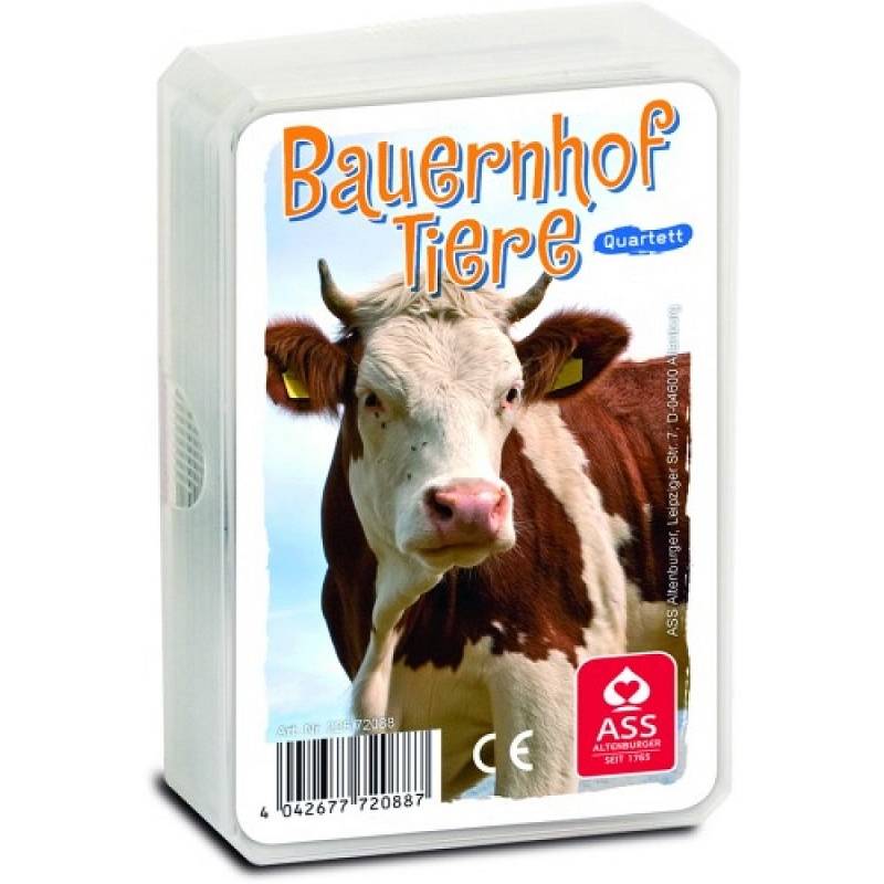 Quartett Kartenspiel Bauernhof Tiere