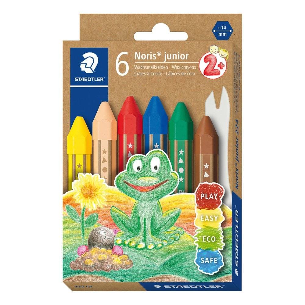 STAEDTLER - Noris Junior Farvekridt - 6 stk