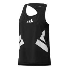 adidas Road To Records Tank Top Women - Black, White, Size M - black