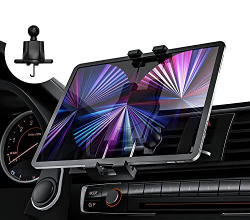 Luftventilerad surfplattehållare för bil, Oilacn fordonsventil, iPad & telefonmonteringsklämma [uppgraderad ventilationsklämma faller aldrig av] med 360 rotationsdesign för iPad Mini Air Pro, Galaxy