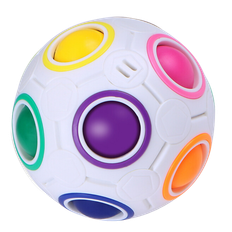 QiYi Magic Rainbow Ball Puzzle (12 Holes) White