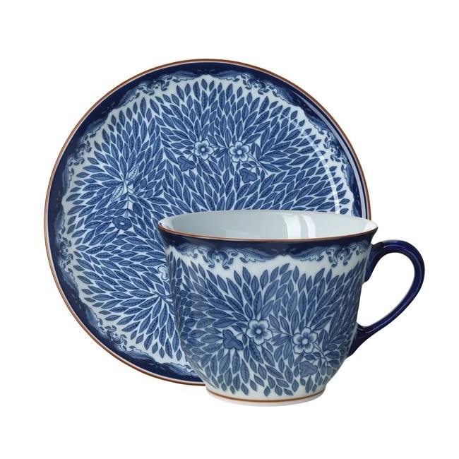 Ostindia Floris mugg med tallrik - 4 set/fp