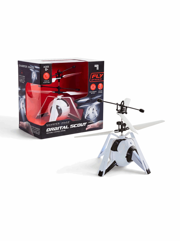 Sharper Image Toy RC Drone Orbital Scout - White