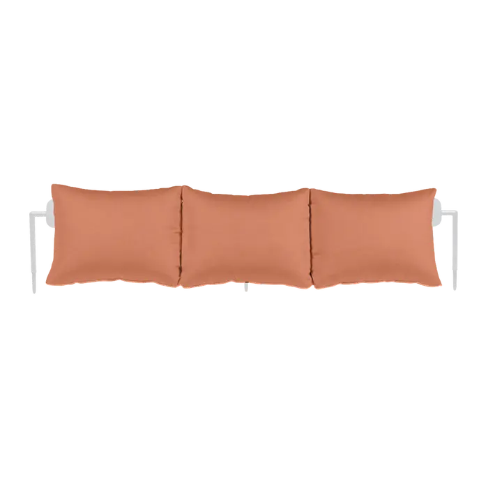 Fermob, Rivage Sunlounger Backrest - 01 Cotten White / Peach - Plain weave - Sunbrella Natté quality fabric