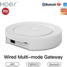 Moes multi-mode smart gateway zigbee wifi bluetooth mesh trådbunden hub fungerar med tuya smart app röststyrning via alexa google home