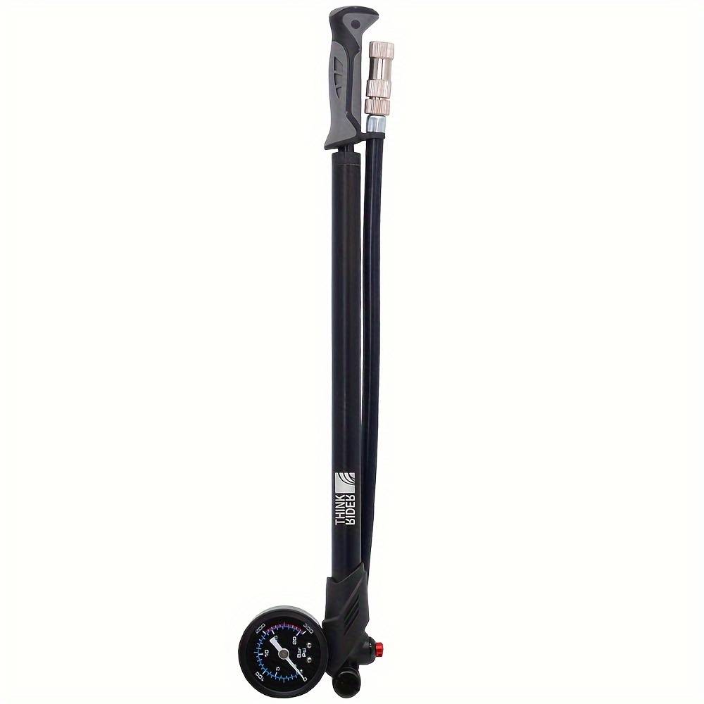 TEMU Thinkrider Portable High-pressure 300psi Bike Air Pump With Gauge For Fork And Rear Suspension Shock Absorber Mountain Bicycle