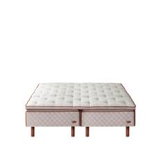 DUX - DUX 1001 160 x 200 Medium DUX Xupport Plus - Mahogny - Senge - Beige,Grå