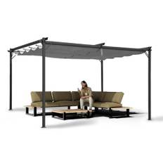 Grindi - Pavillon Garten - Terrassendach - Sonnensegel - Irda II 2,9x3,9m - wasserdichtes & stabiles Sonnenschutz für Terrasse und Freistehender - Gartenpavillon - Terrassendach - Markise