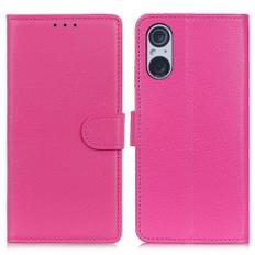 Sony Xperia 5 V fodral i skinnimitation - Rosa