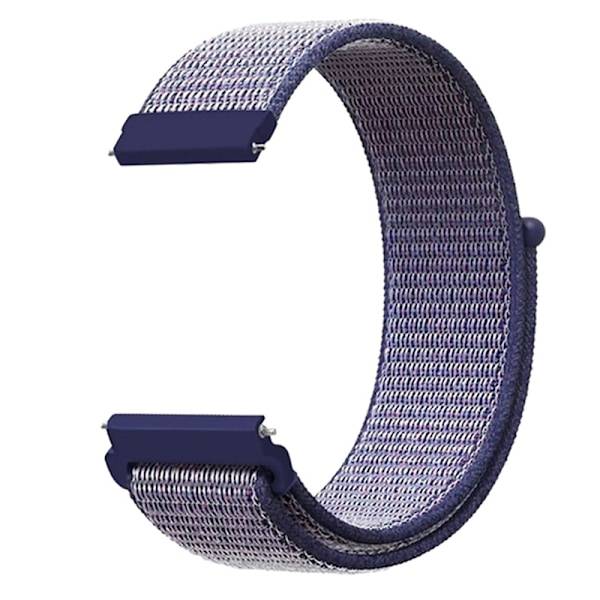 Nylon Loop Armband för Samsung Watch 4/5/6 och compatible with Huawei GT4 - Bekväm, Hudvänlig och Stilren Blue 20 mm