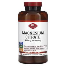 Olympian Labs, Magnesium Citrate, 400 mg, 300 Veggie Capsules (133 mg per capsule)