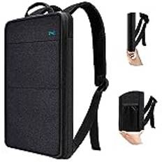 ZINZ Smal och utbyggbar bärbar ryggsäck Vattentät skolryggsäck reseryggsäck Kompatibel med MacBook Air/Pro 13-14 tum XPS 13 Surface 13.5" och de flesta 13-14 tums bärbara datorer,B02K01
