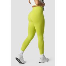 Ribbed Define Seamless Tights Lime Green