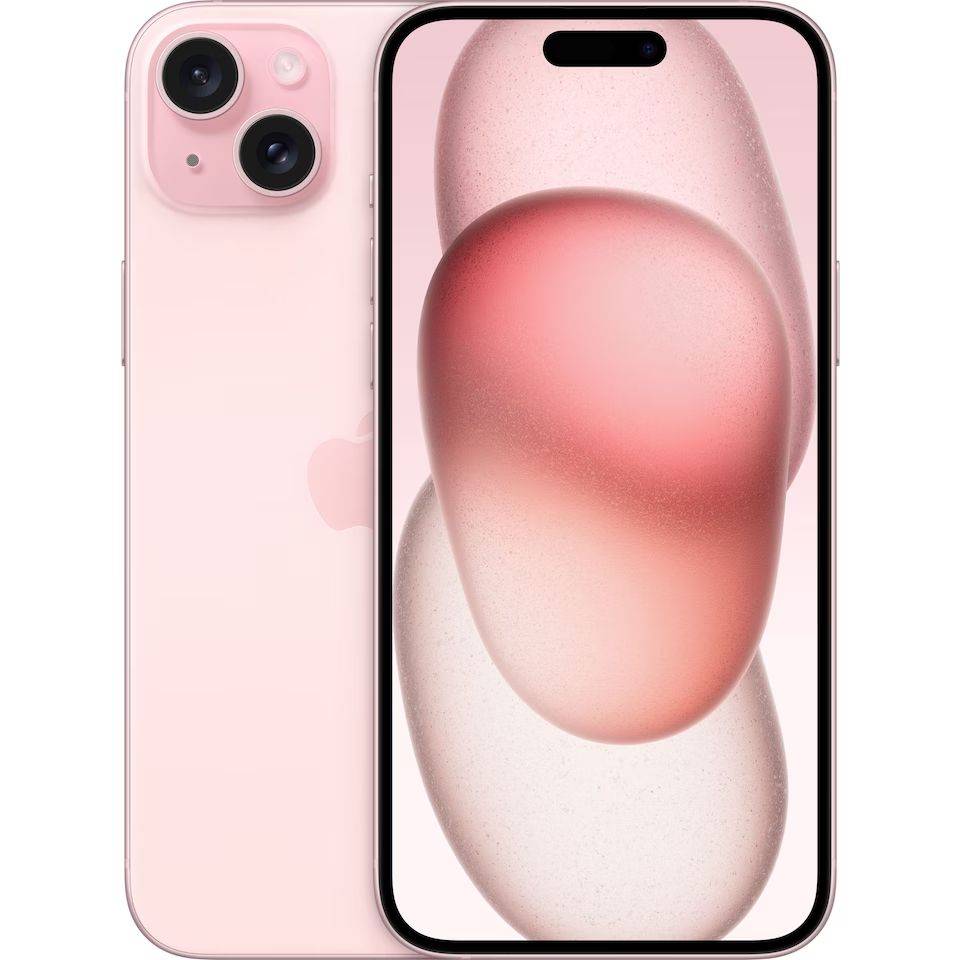 Apple iPhone 15 Plus - 5G smartphone - dual-SIM / Internminne 512 GB - OLED-skärm - 6.7" - 2796 x 1290 pixels - 2 bakre kameror 48 MP, 12 MP - front