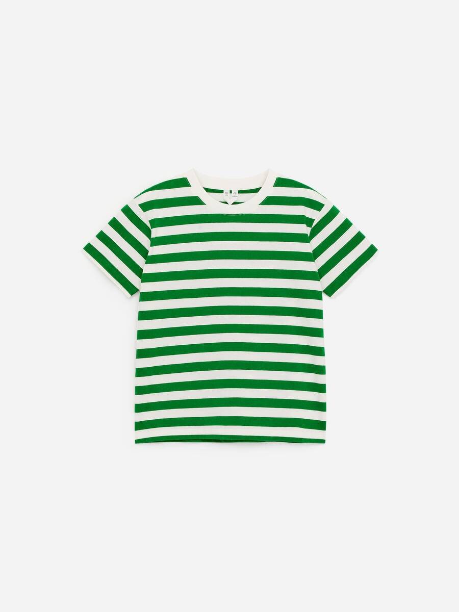 ARKET Crew-Neck T-Shirt -Green, 122/128