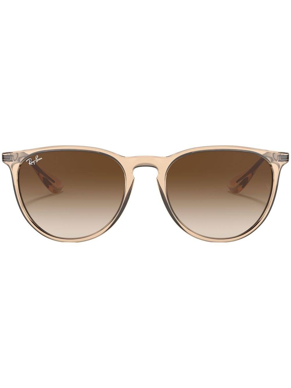 Ray-Ban - Erika runda solglasögon - dam - nylon - 54 - Brun