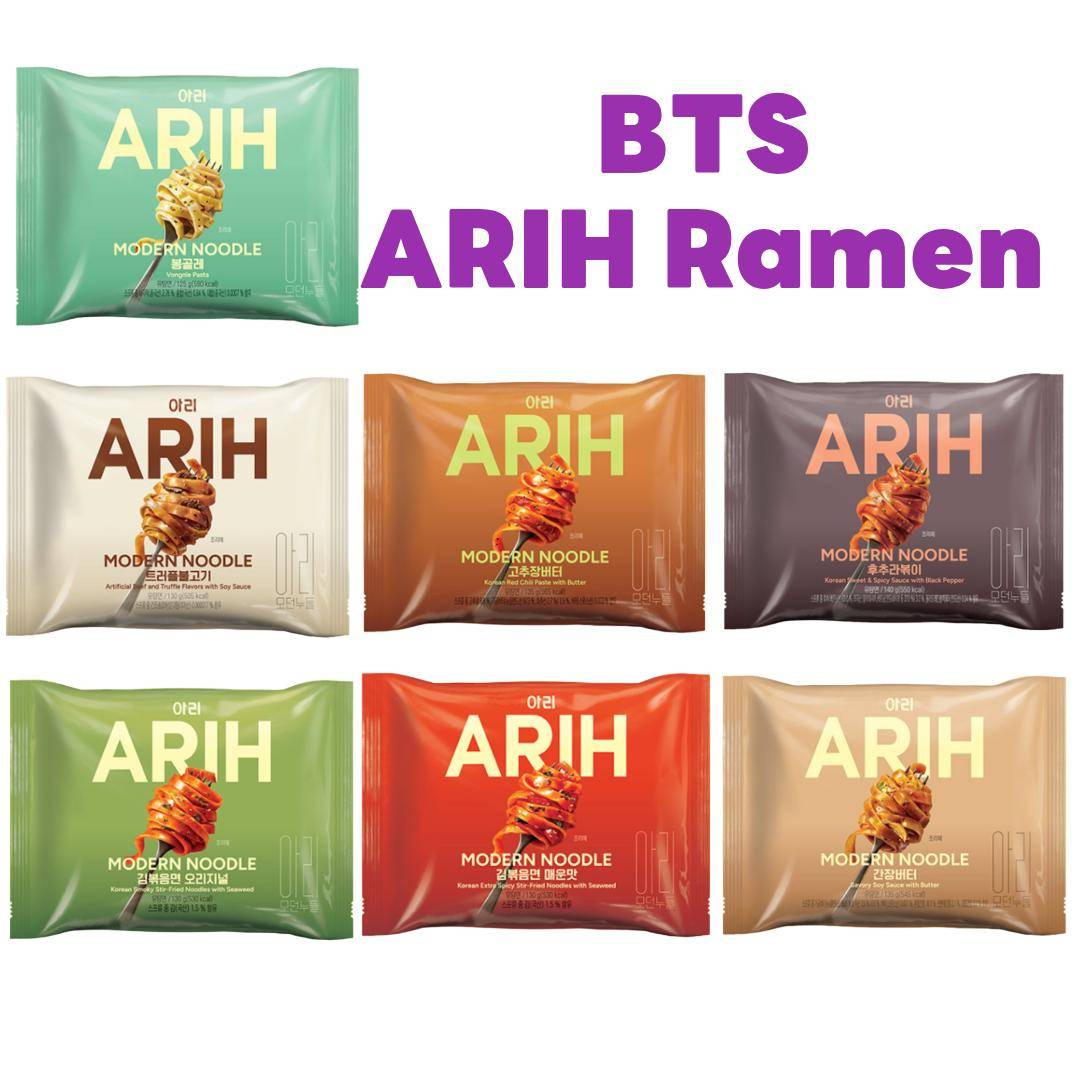 [Paldo] ARIH Modern Nudlar Ramen Enkel Förpackning – Välj 1 av 7 Smaker | Officiellt BTS Samarbete