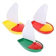 ibasenice 3 Set 3 St Flytande Leksaksbåt Badkar Segelbåt Leksaksbåt Badleksaker Badkar Leksaker Badbåt Leksak Miniatyr Båtfigur Segelbåtsleksaker Kompisar Båt Barn Medelstora Och Små Yacht