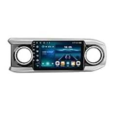 2Din Android 13 Bilradio GPS för Toyota Tacoma N300 TRD Sport 2015-2021,9 tums Trådlös Carplay med trådlös Carplay och Android Auto DSP Mirror Link Bluetooth SWC USB WiFi Kamera Mic(S2 2G+32G)