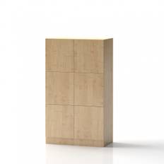 Kontorskab Lockers Forty - 133x80x43 cm, Farve Birk, Lås Nej