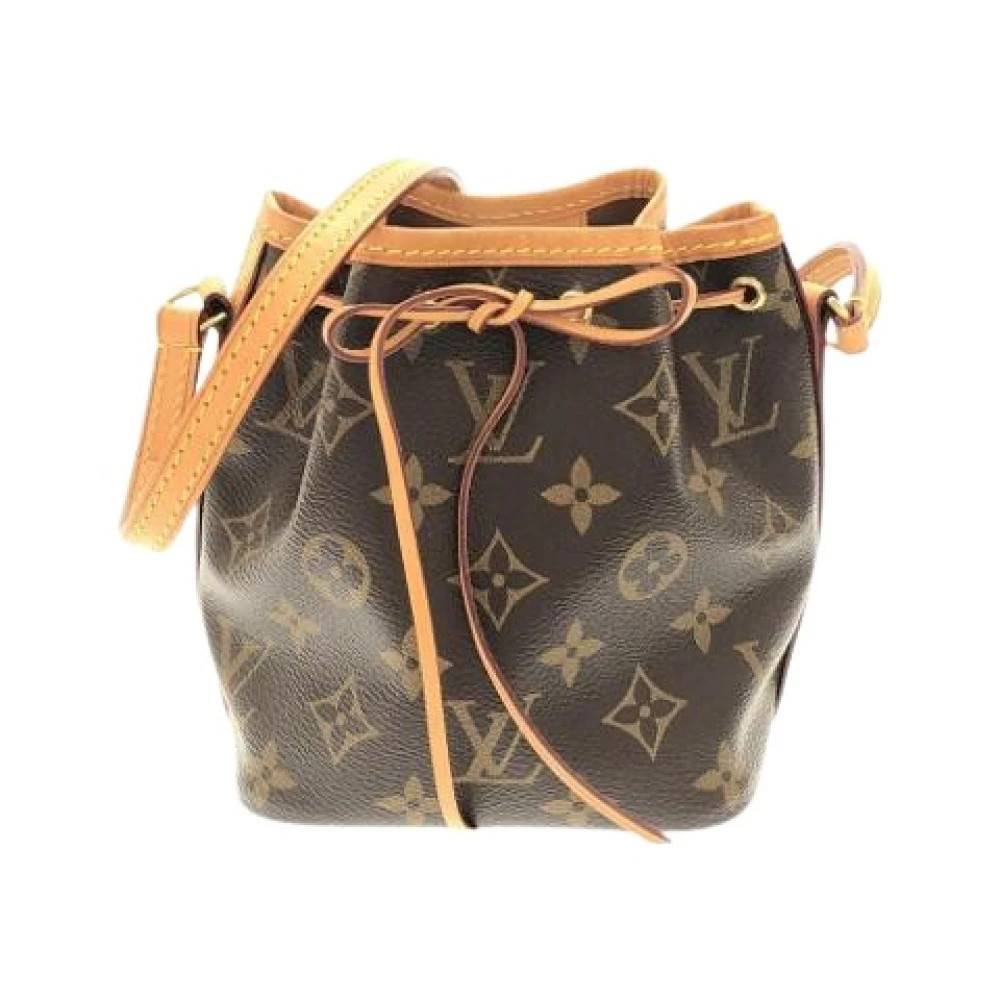Louis Vuitton Vintage Pre-owned Vintage Canvas Bucket Bag - Vintage - Dame - Brun - ONE SIZE - Uld