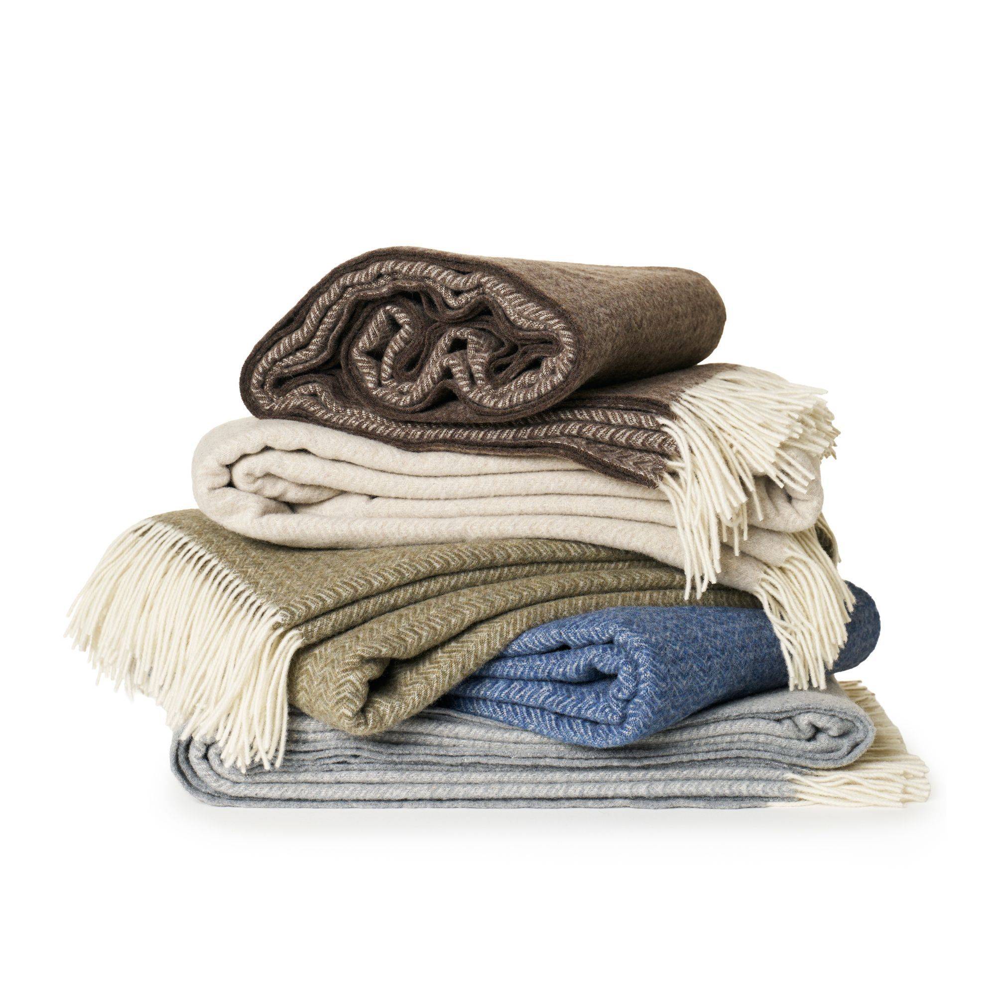 Uldplaid - 140x200 cm - Cashmere og merinould - Lucas Dark Denim