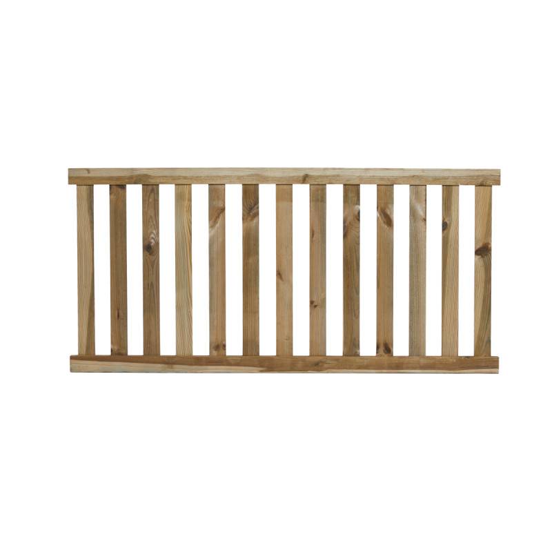 Nordic Fence Nature forhavehegnsæt – 5 fag 148 x 70 cm – Natur