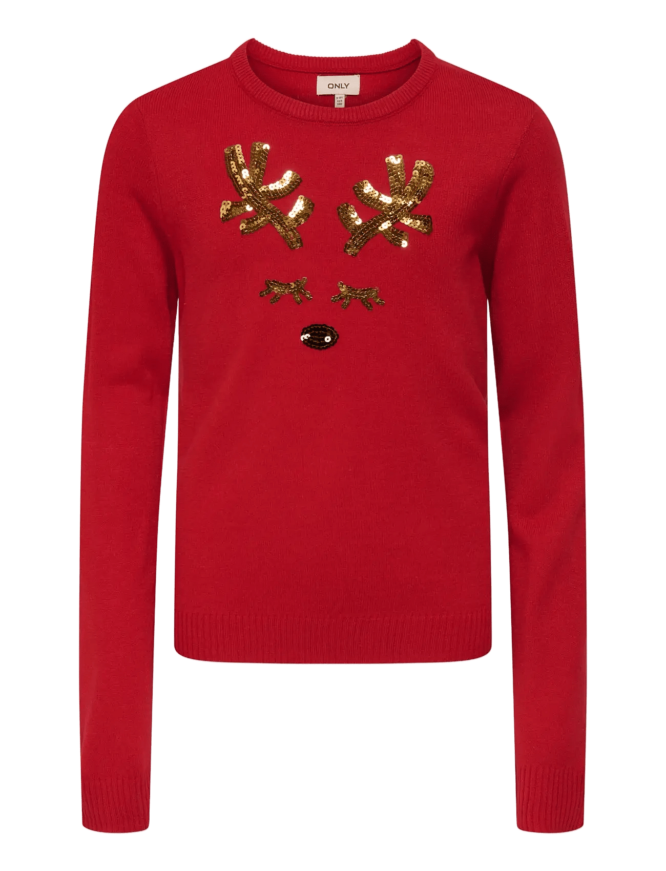 Kids Only Kogxmas Shine Ls Oneck Box Knt - Red - 134-140
