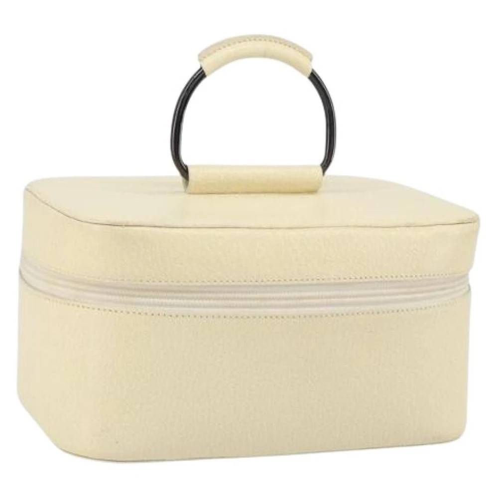 Gucci Vintage Pre-owned Vintage Læder Håndtaske - Vintage - Dame - Hvid - ONE SIZE - Læder