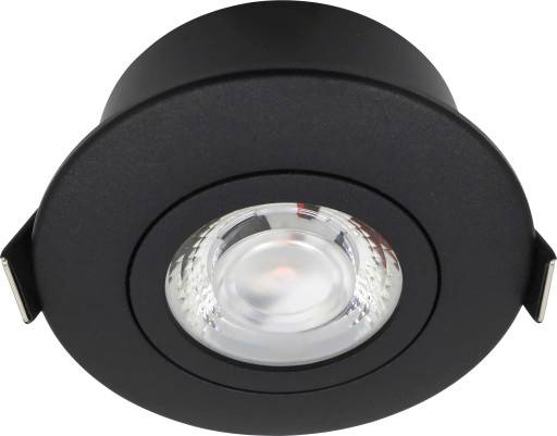 Nordtronic Low Profile Flexible indbygningsspot, Ø7,5 cm, DTW, sort