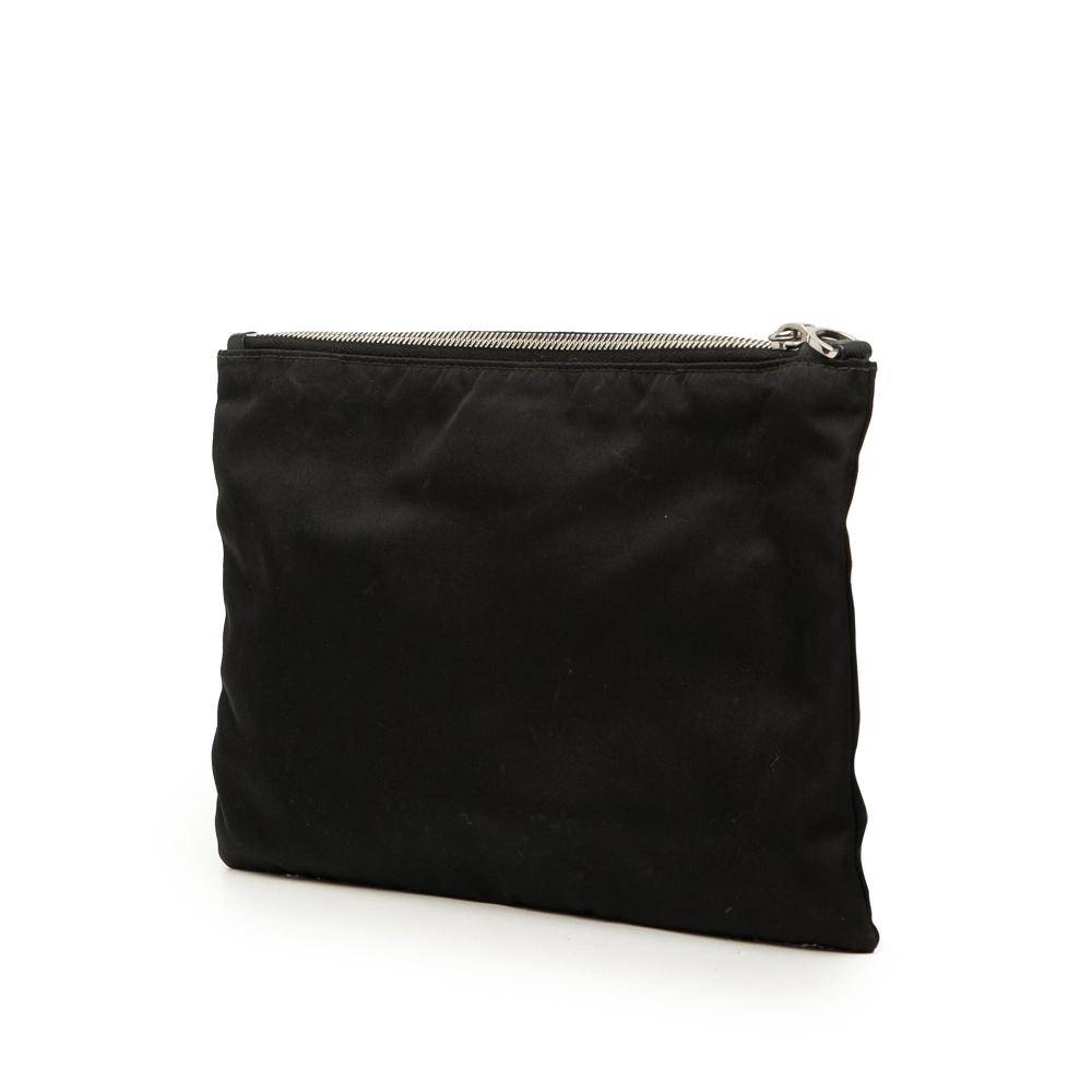 Prada Vintage Prada Tessuto L 18cm x W 27cm x D 0.50cm - Clutches Nylon hos Magasin.
