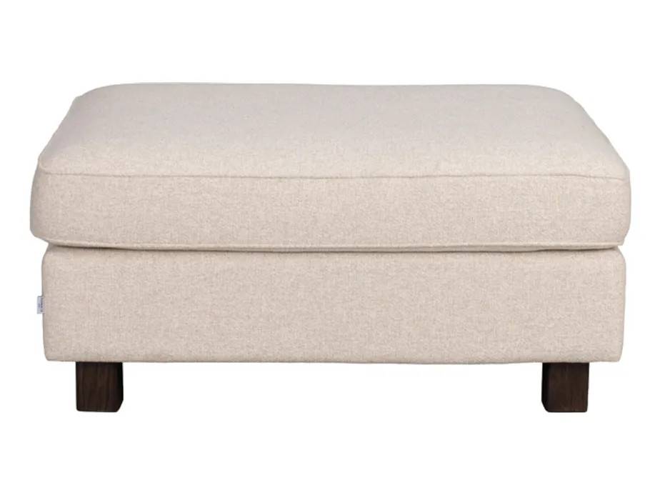 Rowico Home Hartsville fodskammel Lys beige/brun 100 x 80 x 46 cm