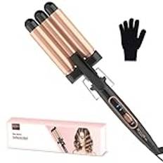 Welleneisen Lockenstab 3 Fässer - BESTOPE MIX Welleneisen für Haare 22mm Keramik Mermaid Hair Waver PTC Schnellheizung 150°C/210°C Welleisen Beach Waves Lockenstab für Kurze und Lange Haare