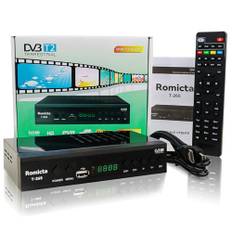 Romicta DVB-T2 Receiver & Kabel-Receiver DVB-C – H.265 HEVC FTA Full HD 1080P, PVR, USB, HDMI, Timeshift, SCART, Digitaler Terrestrischer TV-Tuner, Keine Unterstützung für Freenet TV und Satelliten