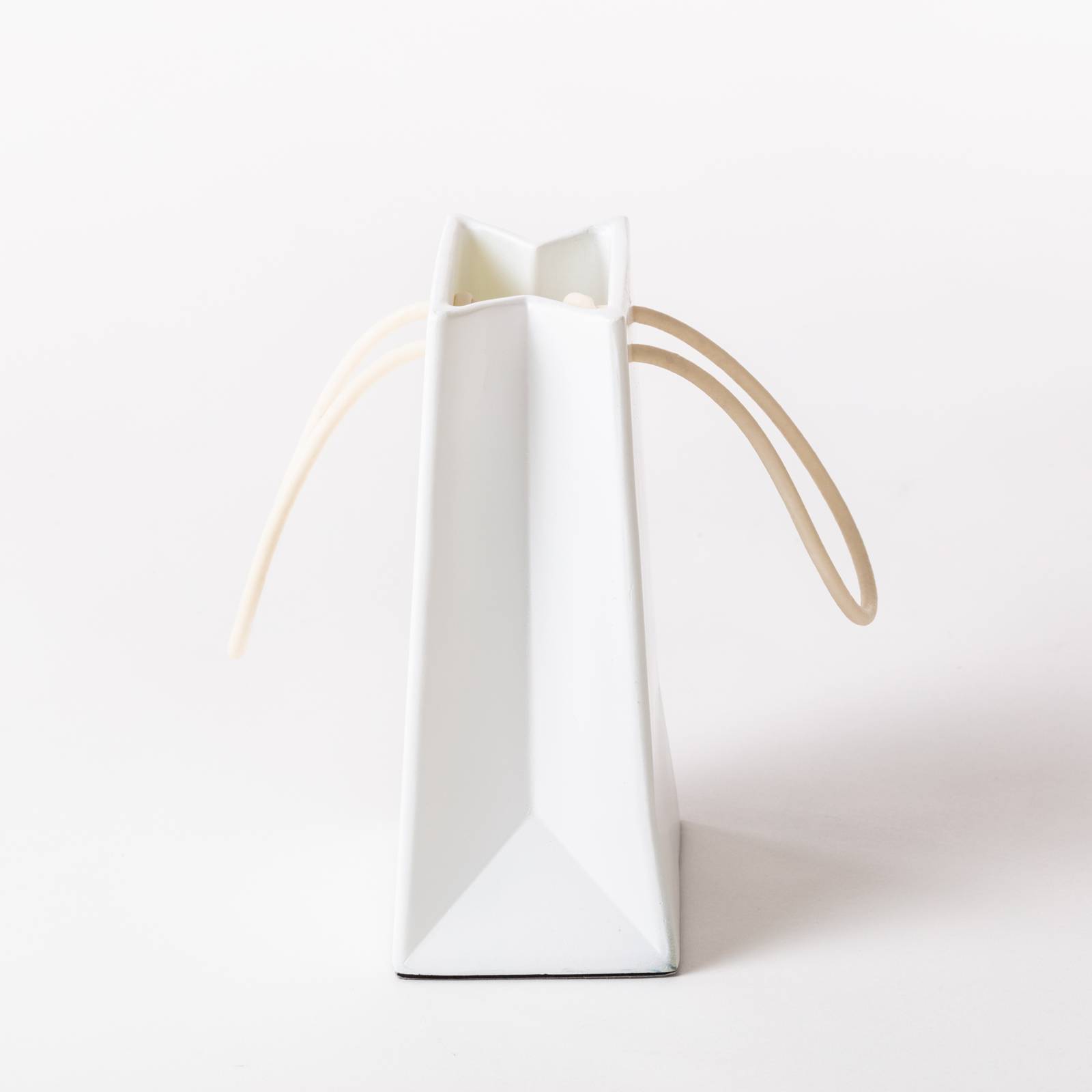 SELETTI LED-dekorbordslampa Daily Glow, plastpåse dimbar, Vitt / opal, Vardagsrum / matsal, Syntetmaterial, Design, Bordslampa
