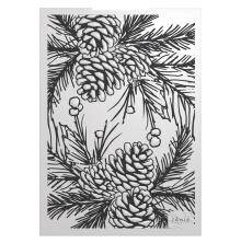 Tonic Studios Timeless Tidings 3D Embossing Folder - Pinecone Parad...