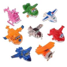 8 st Mästerflygarna Super Wings Transformera Mini Figurer Leksak