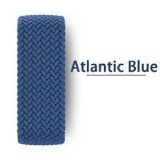 Flettet Solo Loop til Apple Watch Rem 38/40/41/42mm Armbånd correa iwatch Series 9 SE 8 7 6 5 Rem 1 Atlantic Blue S