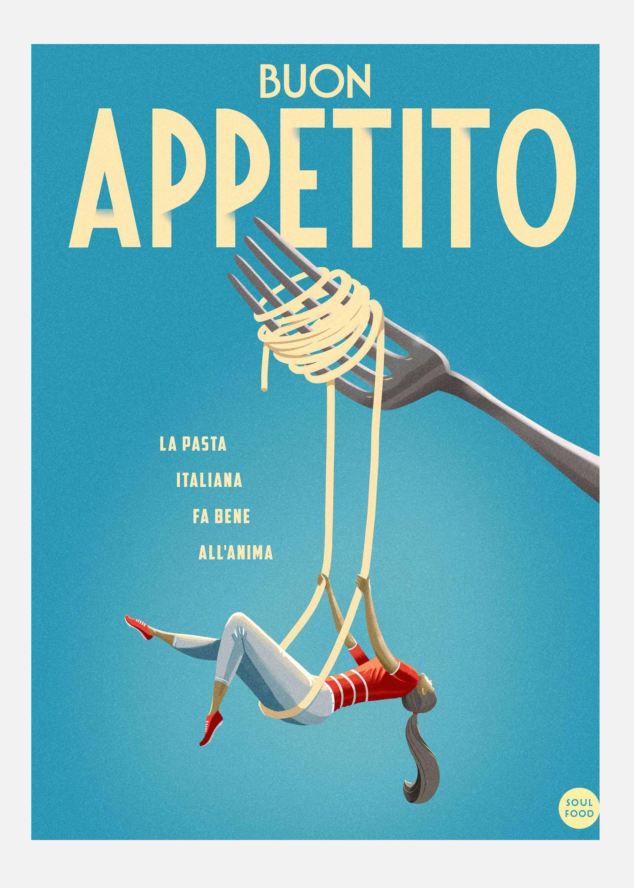Buon Appetito Canvastavla (70x100 cm)