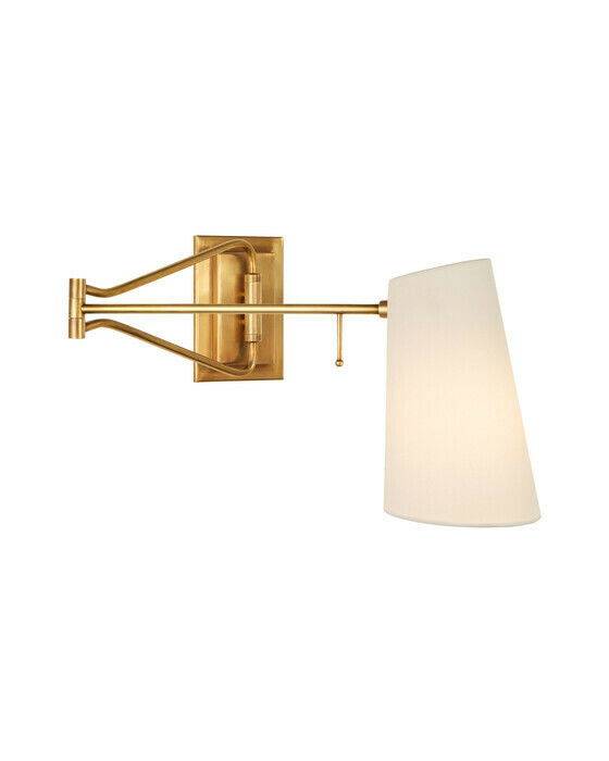 Visual Comfort Keil vägglampa antik mässing - Guld / Brun (H25.4cm x B14cm)