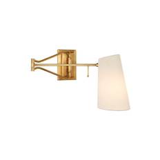 Keil vägglampa antik mässing - Guld / Brun (H25.4cm x B14cm)
