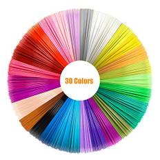 3D Stift Filament PLA, 30 Farben 492ft - 3D Pen PLA Filament 1,75mm, 3D Stift Farben Set, 3D Stift Zubehör Filament für 3D Druck Stift, ohne 3D-Stift