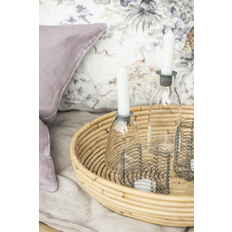Rund bakke i rattan - Stor