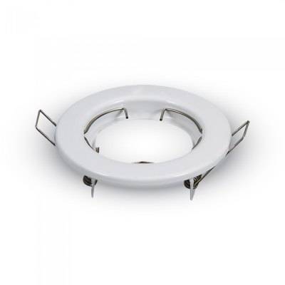 2stk MR16 eller GU10 Downlight kit - Uden lyskilde, blank hvid, Hul: Ø6,5 cm, Mål: Ø8 cm - Fatning : GU10