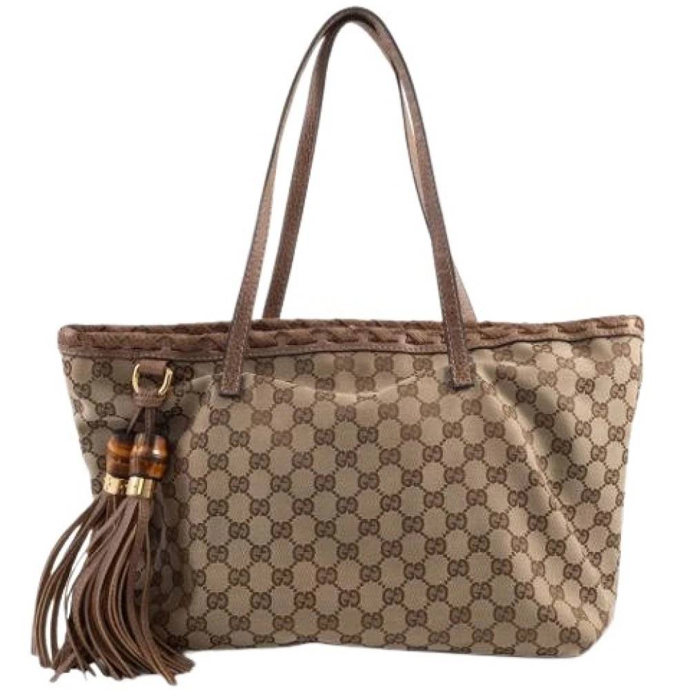 Gucci Vintage - Pre-owned GG Canvas Tote bag Vintage - Dam - ONE Size - Läder