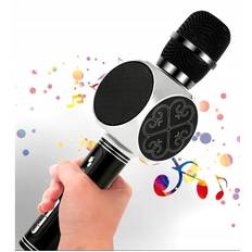 BØRNEKARAOKE-MIKROFON MED USB BLUETOOTH TIL BØRN, OPTAGELSE AF FORSKELLIGE STEMMER