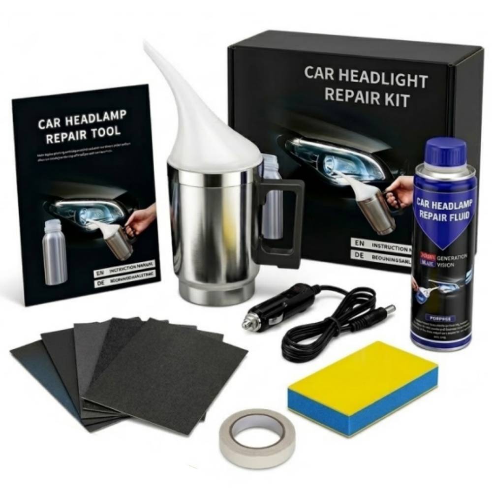 Headlight Restoration 200ML Polymerization Car Light Renovation Agent Scratch Remover Head Light Glass Restoration Kit