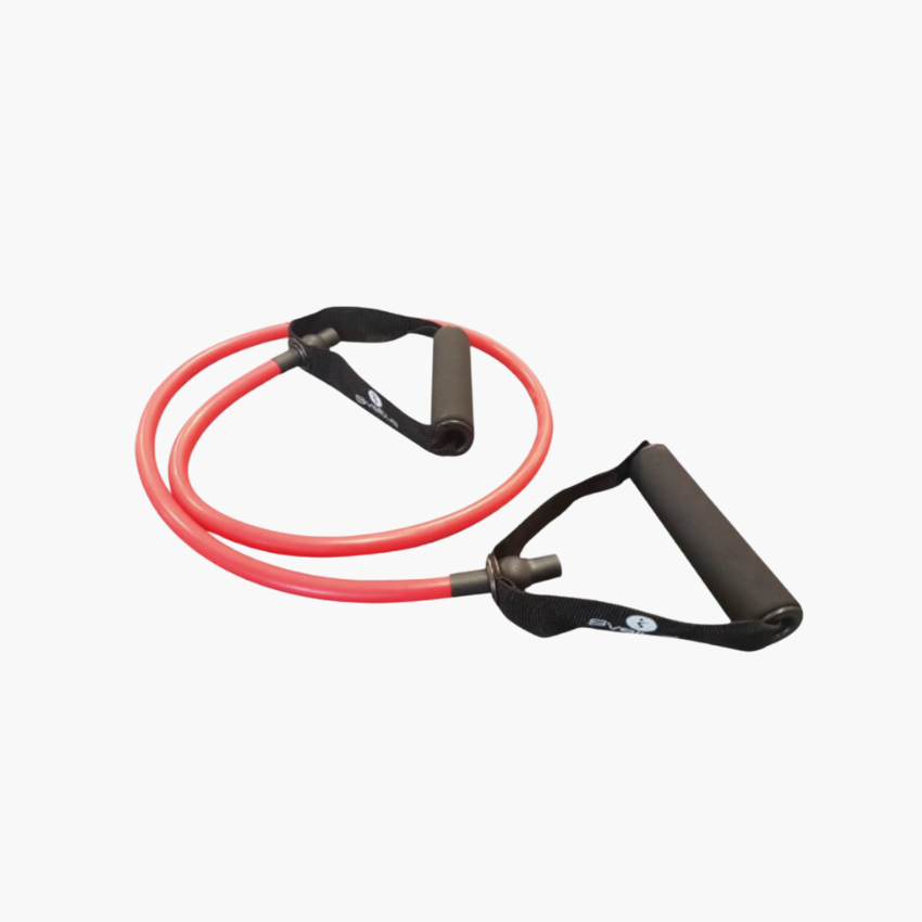 Träningsband Röd Hård – Fitness Tubes med handtag